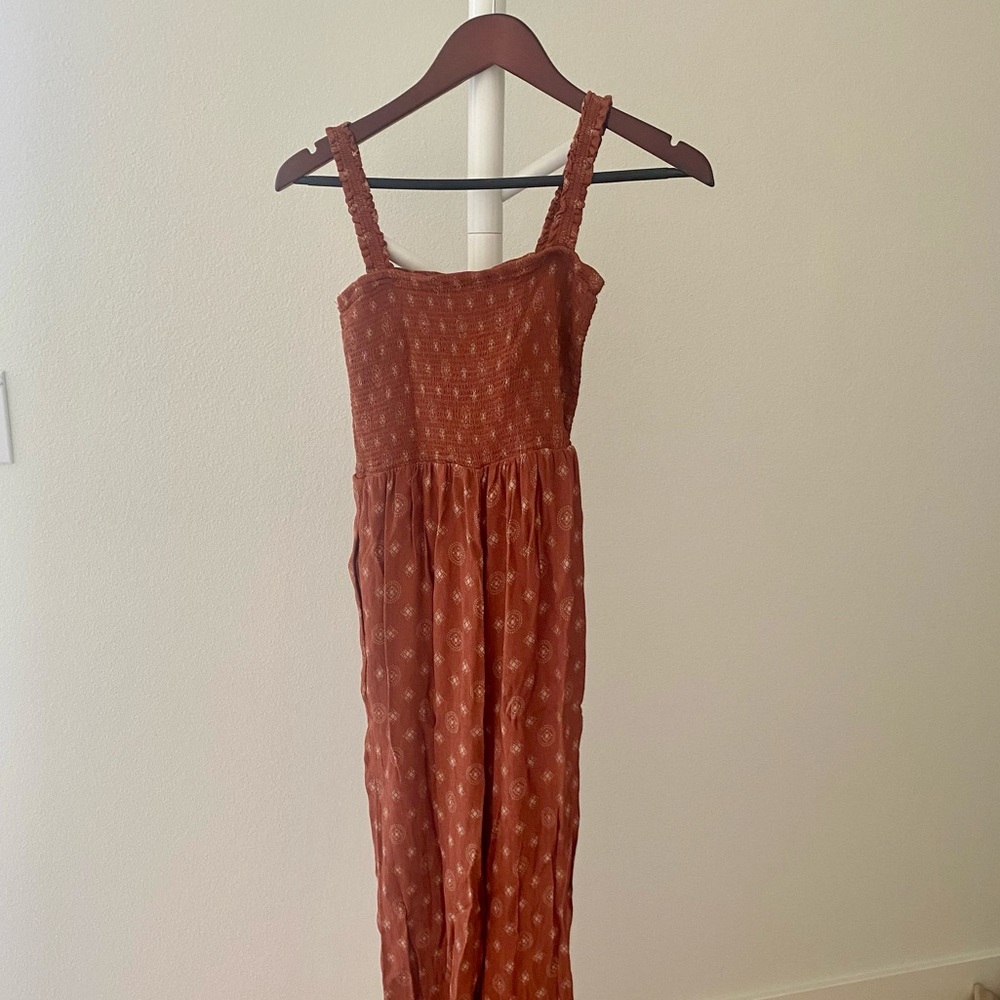 Black Tape_ Rust Jumpsuit